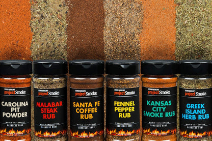 Steven Raichlen'S Project Smoke BBQ Spice Rub Seasoning Combo Gift Box - 6 Pack World Wide Barbeque