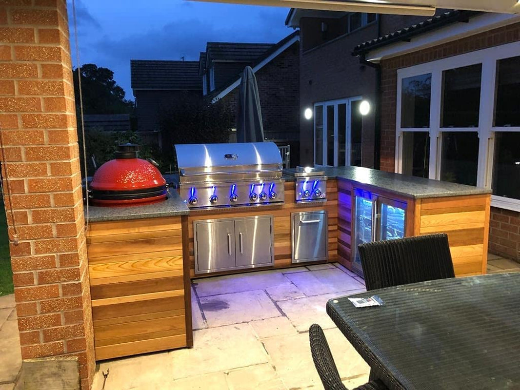 Outdoor Kitchen BBQ Access Door,14X20 H,304 Stainless Steel Single Vertical Door for Outdoor Kitchen Cabinet or BBQ Island, Silver (CBASDV-1420)