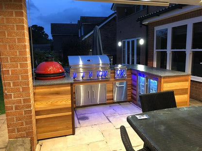 Outdoor Kitchen BBQ Access Door,14X20 H,304 Stainless Steel Single Vertical Door for Outdoor Kitchen Cabinet or BBQ Island, Silver (CBASDV-1420)