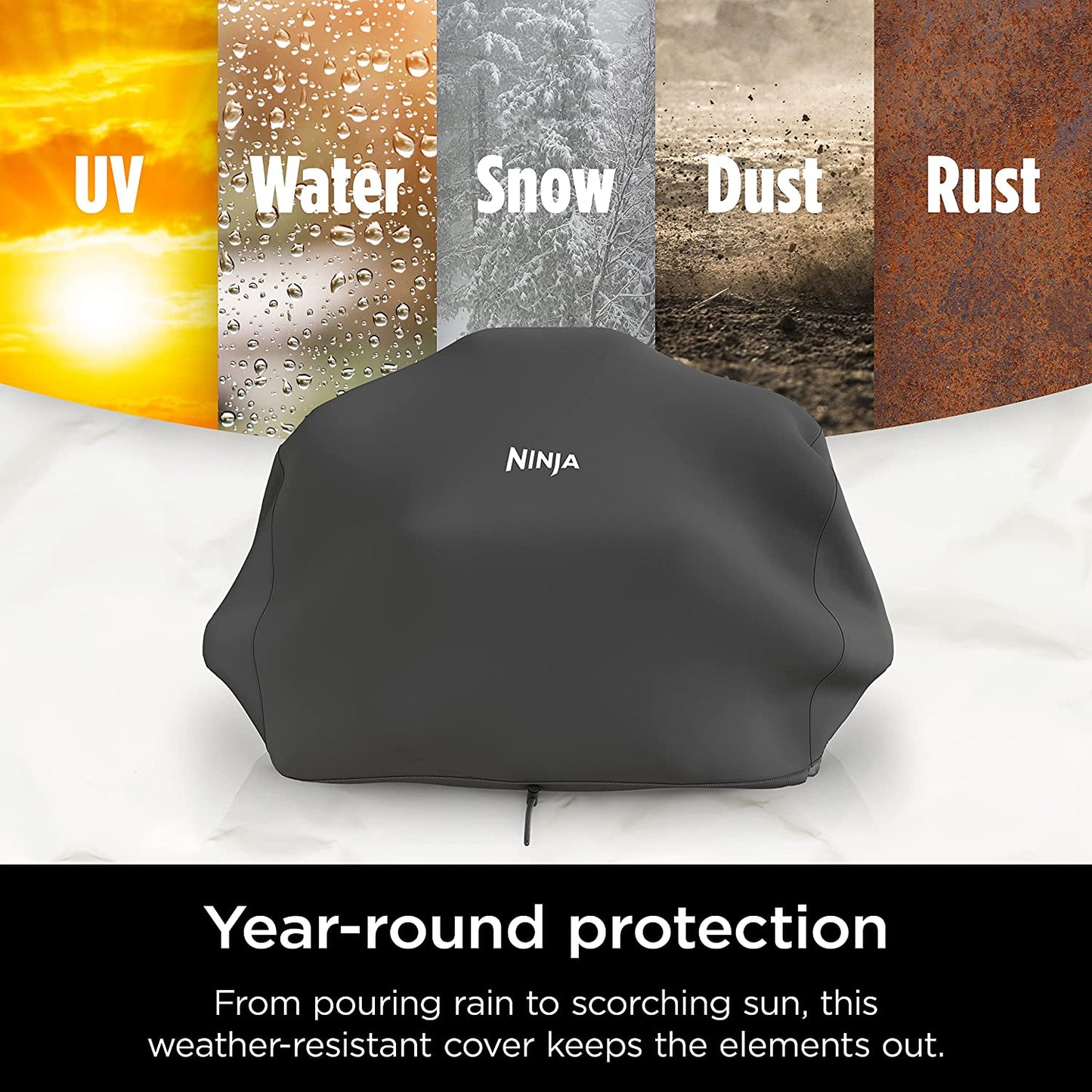 XSKCOVER Premium Outdoor Cover, Compatible Woodfire Grills (OG700 Series), Water-Resistant, Anti-Fade Fabric, Lightweight, Black, 19'' X 24'' X 13'