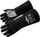Welding Gloves 14 Inches,662℉,Heat Resistant Leather Forge/Mig/Stick Welding Gloves Heat/Fire Resistant, Mitts for Oven/Grill/Fireplace/Furnace/Stove/Pot Holder/Bbq/Animal Handling-Black