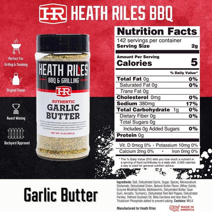 Heath Riles Garlic Butter and Pecan Rub Seasoning Bundle