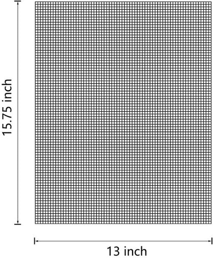 Aoocan Mesh Grill Mat Set of 4 Heavy Duty Non-Stick Mesh Grilling Mats & Barbecue Accessories - Reusable and Easy to Clean - Works on Gas, Charcoal or Electric Grill and More 15.4 X 12 Inch