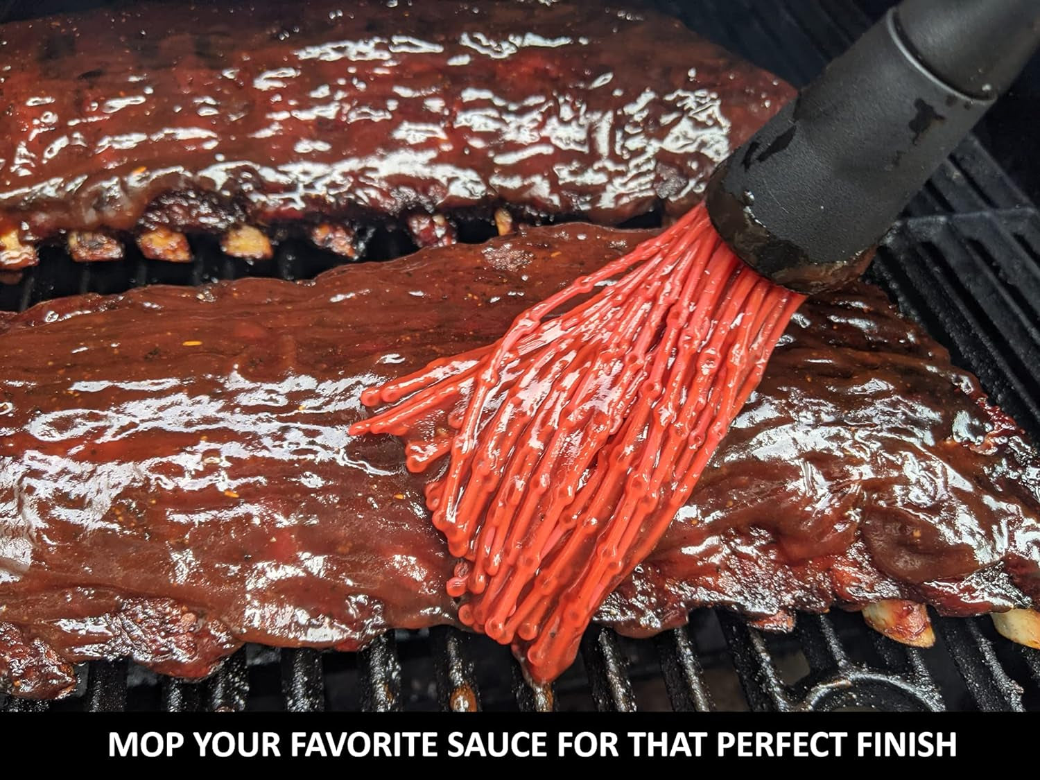 BBQ Smoker Grill Professional Meat Injector Syringe Kit for Smoking with Case, Heat Resistant Non Slip Gloves and Silicone Mop Brush for Turkey Marinade Injection