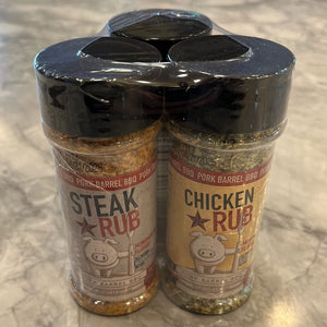 BBQ Dad Gifts for Men - Pork Barrel BBQ Spices and Seasonings Sets - BBQ Gift Set - Grill Holiday Spice Basket: Pork Rub, Steak Seasoning and BBQ Rub, and Chicken Seasoning and BBQ Rub (Spices and Seasonings Sets)