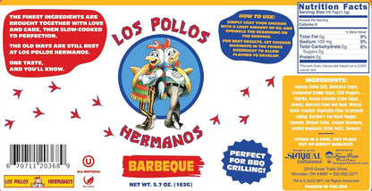 Los Pollos Hermanos Chicken Seasoning and Chicken Rub - Barbecue Blend 5.6 Oz Bottle - Kosher, Gluten Free and Non-Gmo - Officially Licensed Breaking Bad