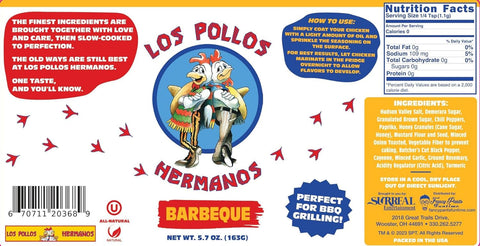 Image of Los Pollos Hermanos Chicken Seasoning and Chicken Rub - Barbecue Blend 5.6 Oz Bottle - Kosher, Gluten Free and Non-Gmo - Officially Licensed Breaking Bad