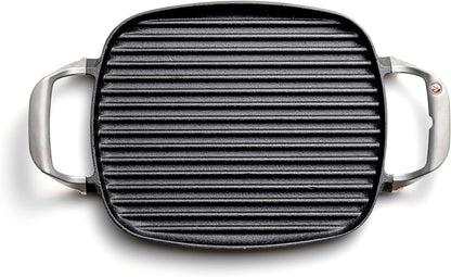 Cast Iron Grill Pan with Ridges 8.5” X 14.25” X 1.5”