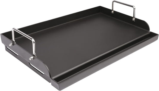 Nonstick Coating Cooking Griddle for Gas Grill, 25"X16” Universal Griddle Plate Insert for Gas Stove/Charcoal/Electric/Gas Grill Large Flat Griddle Top Plate for Camping Tailgating Grilling
