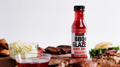 Kosmos Q Cherry Apple Habanero BBQ Glaze - 15.5 Oz Bottle for Sticky & Flavorful Barbecue - Thick BBQ Glaze for Competition Ready Mouth-Watering Meat (Cherry Apple Habanero)