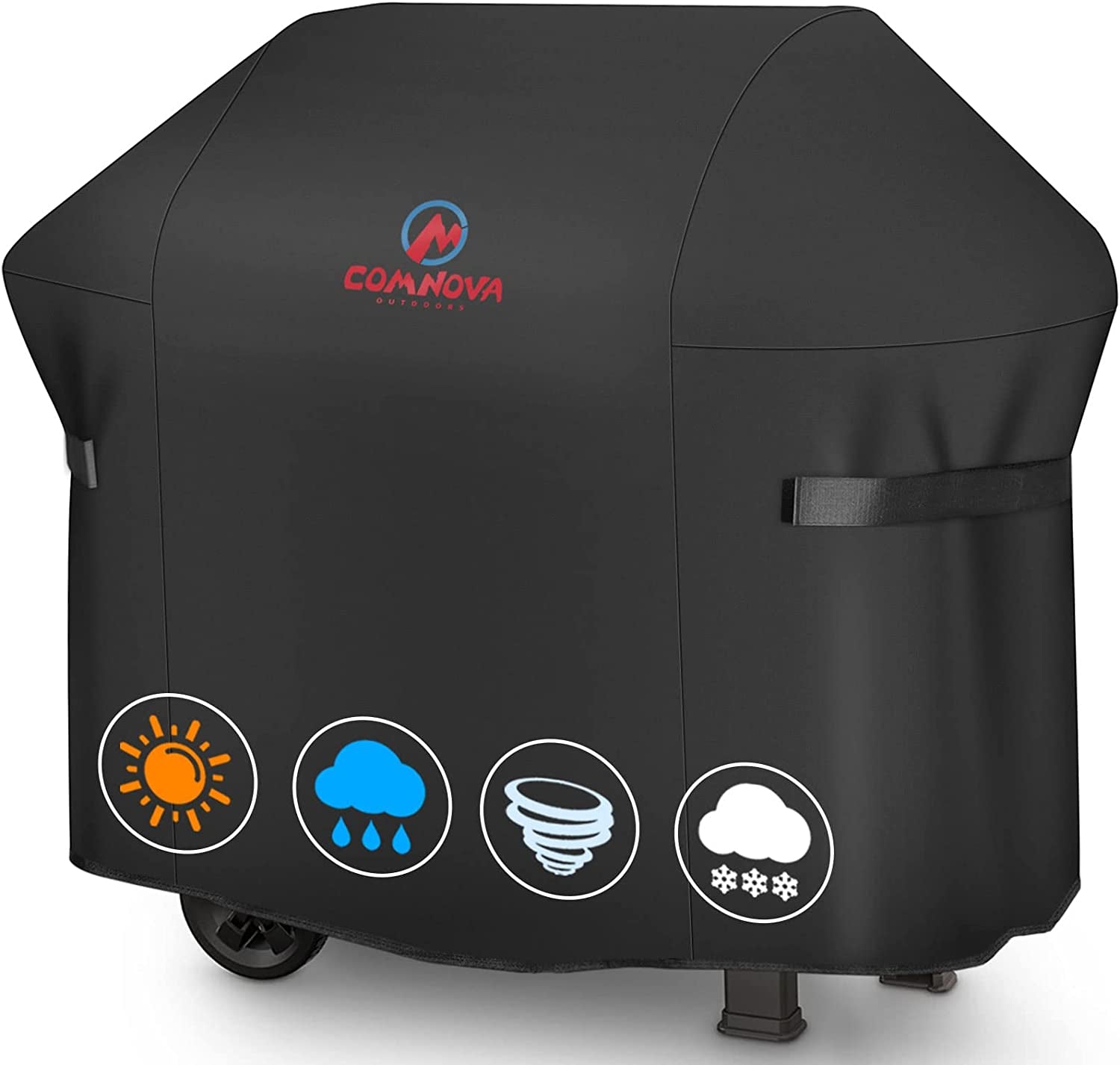 Comnova Grill Cover 60 Inch - 600D Grill Cover for Weber Genesis 300 Series Gas Grill Heavy Duty & Waterproof, Outdoor BBQ Cover for Weber, Char Broil, Dyna-Glo, Nexgrill (Not Fit Genesis E325)