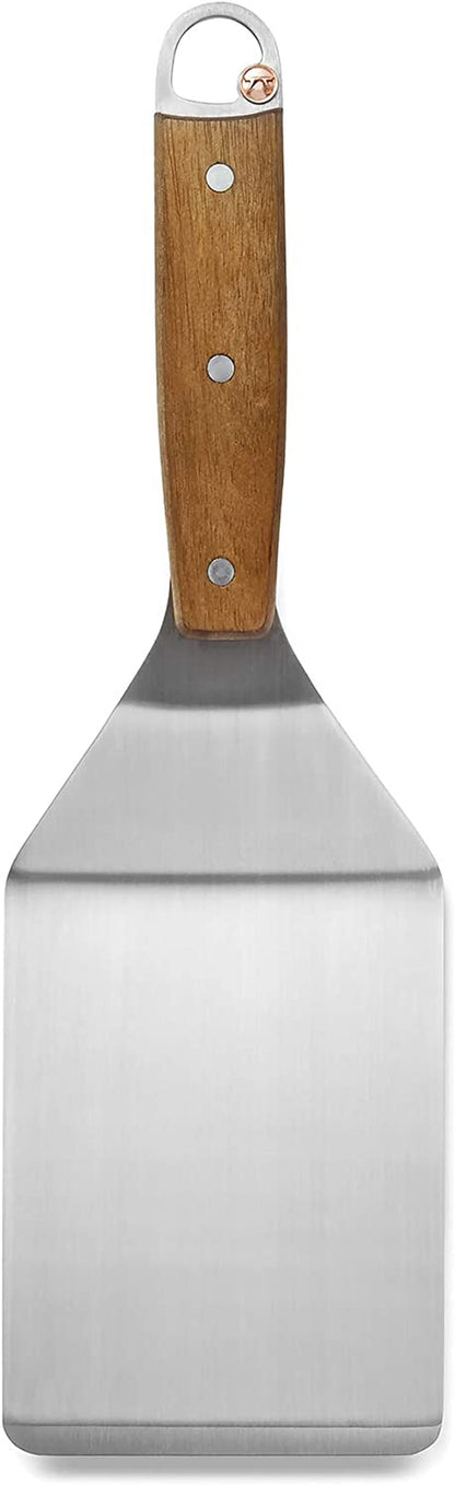 Outset Heavy Duty Grill and Griddle Spatula, 14.25-Inch, Metallic