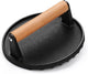 AIVIKI Burger Press, Smash Burger Press for Blackstone Griddle, Heavy Duty Cast Iron round 6.9In Bacon Grill Press with Wood Handle, Meat Steak Weight for Sandwich, Paninis (Round)