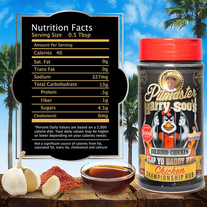Slap Yo Daddy BBQ Jailbird Chicken and Flavor Bomb Umami (3 Rubs) 12Oz Bundle