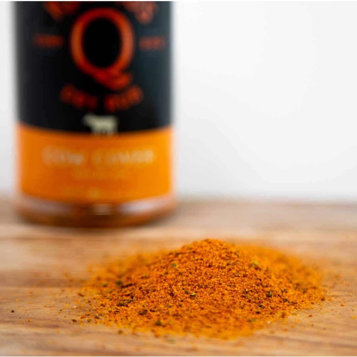 Kosmos Q Cow Cover BBQ Rub | Savory Blend | Great on Brisket, Steak, Ribs & Burgers | Best Barbecue Rub | Meat Seasoning & Spice Dry Rub | 10.5 Oz Shaker Bottle