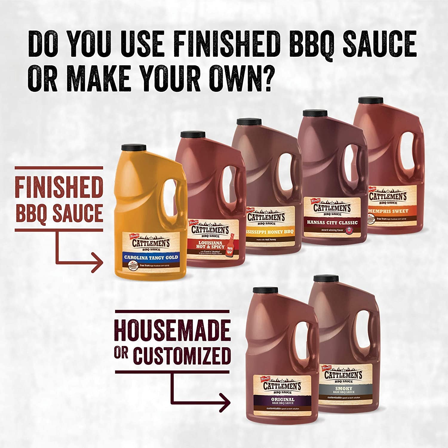 Cattlemen'S Mississippi Honey BBQ Sauce, 1 Gal - One Gallon Bulk Container of Mississippi Honey Barbecue Sauce Blend of Honey, Vinegar, Hickory and More for Dipping and Barbecue Recipes