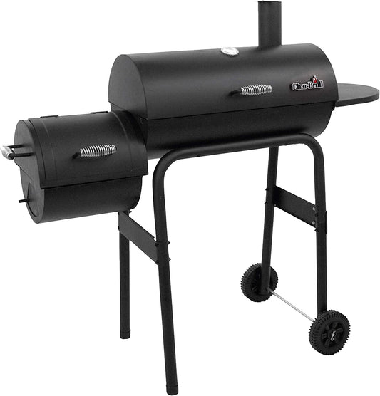 12201570-A1 American Gourmet Offset Smoker, Black,Standard
