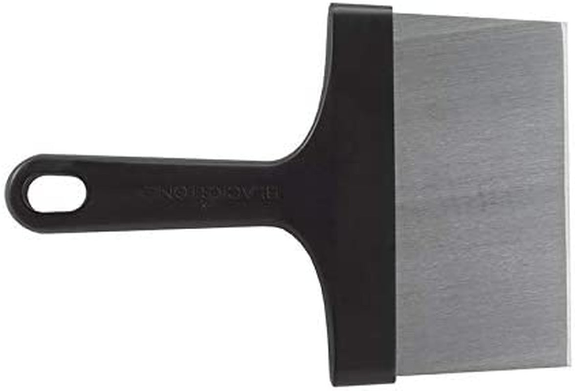 5060 Grill & Griddle Kit 8 Pieces Premium Flat Top Grill Accessories Cleaner Tool Set-1 Stainless Steel 6" Scraper, 3 Scouring Pads, 2 Cleaning Bricks, and 1 Handle, Black