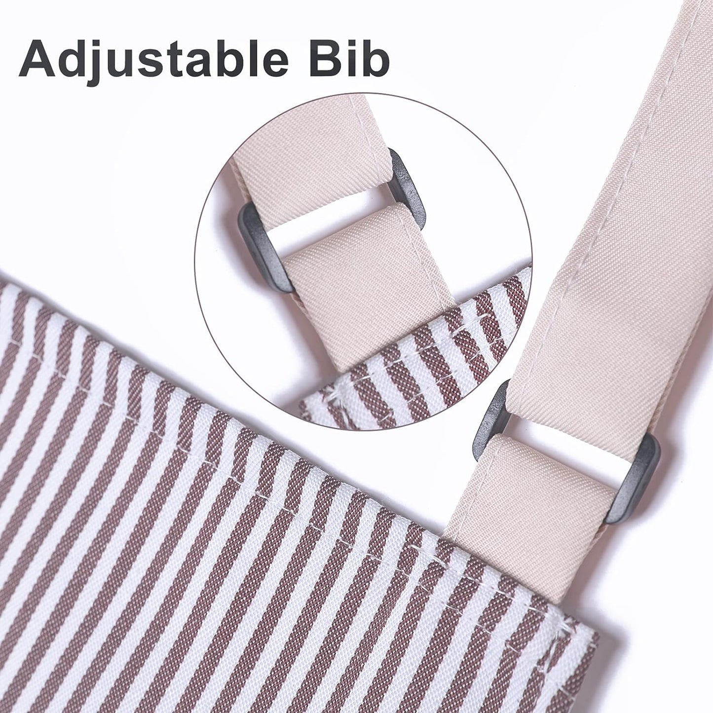 Apron, Adjustable 2 Pack Bib Aprons with 2 Pockets Cooking Kitchen Aprons for Men Women BBQ Outdoors Baking Chef Apron