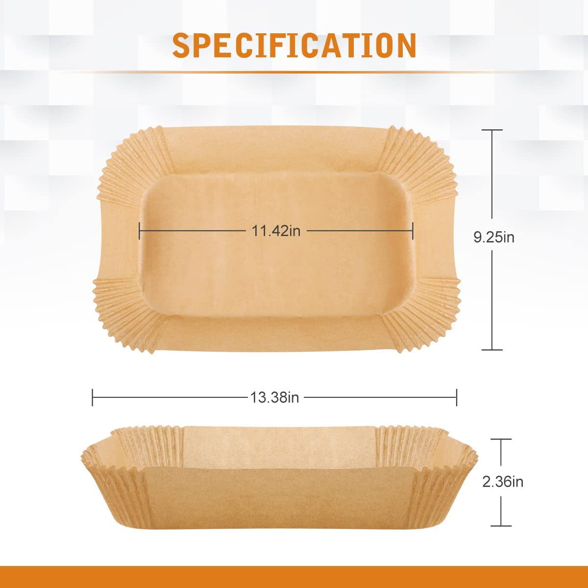 Air Fryer Liners Disposable, 100Pcs Non-Stick Parchment Paper Sheets Accessories for Ninja Air Fryer XL