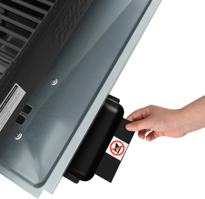 GD4002T Tailgater Tabletop Gas Grill Griddle, 4-Burner Portable Propane Grill Griddle Combo, for Backyard or Outdoor BBQ Cooking, 40,000 BTU, Black