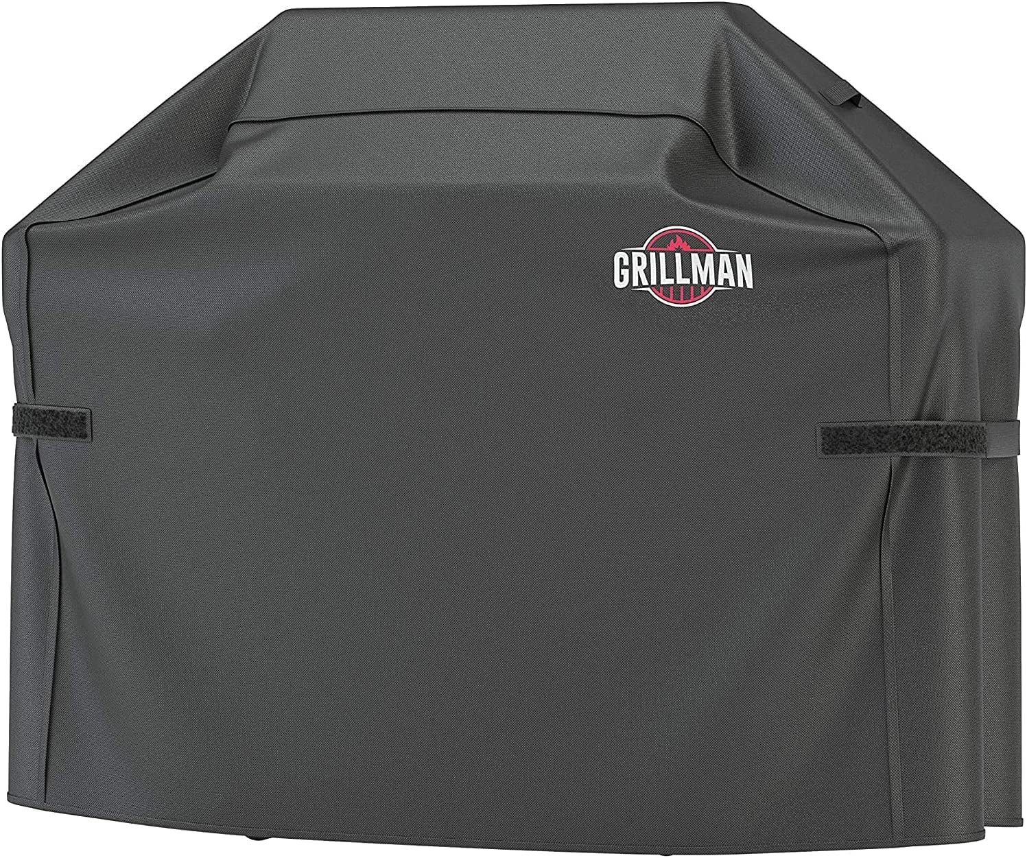 Grillman Premium Grill Cover for Outdoor Grill, BBQ Cover, Rip-Proof, Waterproof, Large Top Heavy Duty Grill Cover for outside Grill, Barbecue Cover & Gas Grill Covers (58" L X 24" W X 48" H, Black)