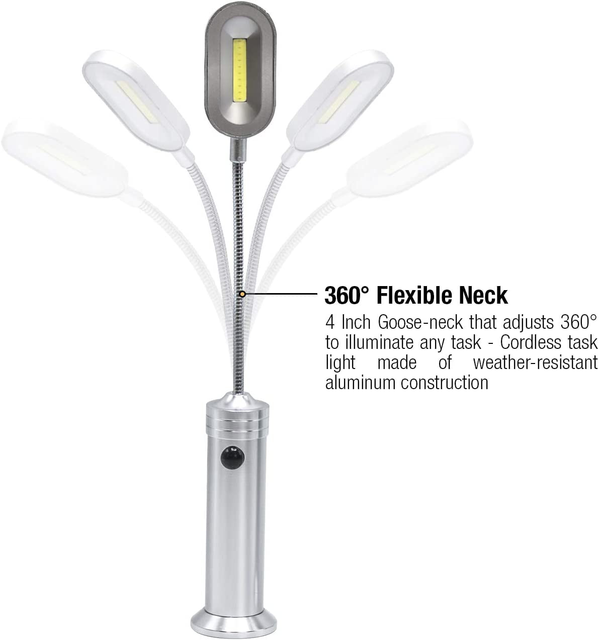 BBQ Grill Lights Magnetic Base Super-Bright LED Lights-360 Degree Flexible Gooseneck, Weather Resistant, Task Lighting Barbecue Grilling (2)