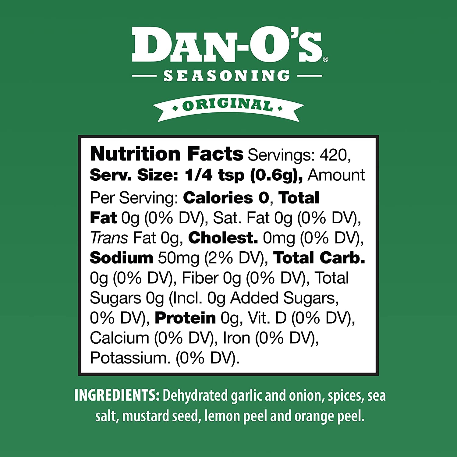 Dan-O’S Seasoning Original | Medium Bottle | 1 Pack (8.9 Oz)