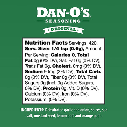 Dan-O’S Seasoning Original | Medium Bottle | 1 Pack (8.9 Oz)
