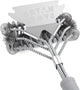 Grill Brush - Grill Brush for Outdoor Grill- BBQ Brush Safe & Efficient Cleaning - Woven W/Wire Combined Barbecue Bristles,18" Grill Cleaner Brush for Any Grill- BBQ Accessories Gifts for Men Dad