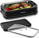 Indoor Grill,  1500W Smokeless Electric Grill with 2 In1 Nonstick Grill/Griddle Plates, Portable Korean BBQ Grill with 6-Level Control, Glass Lid, Dishwasher Safe, Double Plates, Black