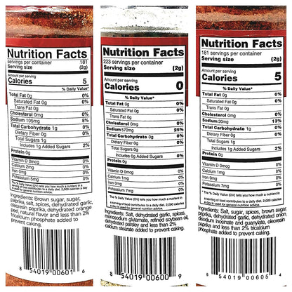 Killer Hogs Barbecue Rub Variety Pack - Original BBQ Rub, Hot BBQ Rubs, and A.P. Seasoning - Pack of 3 Bottles - 16 Oz per Bottle - 48 Oz Total