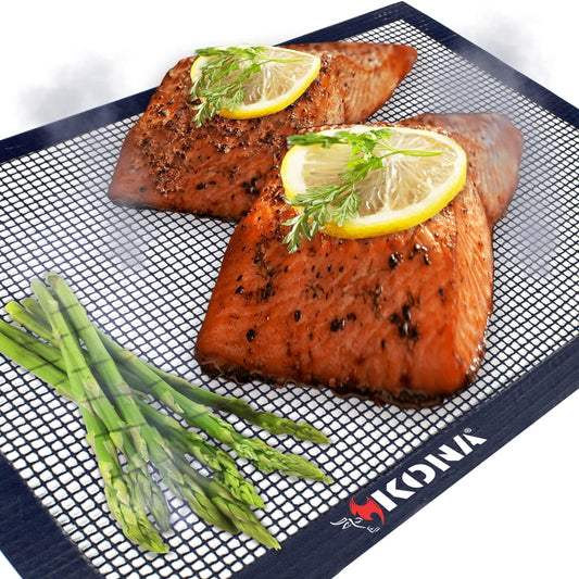 Mesh Grill Mats for Outdoor Grill - Nonstick BBQ Grill Mat & Smoker Mat | the Revolutionary BBQ Net Grilling Mats for the Ultimate Grilling Experience, Set of 2