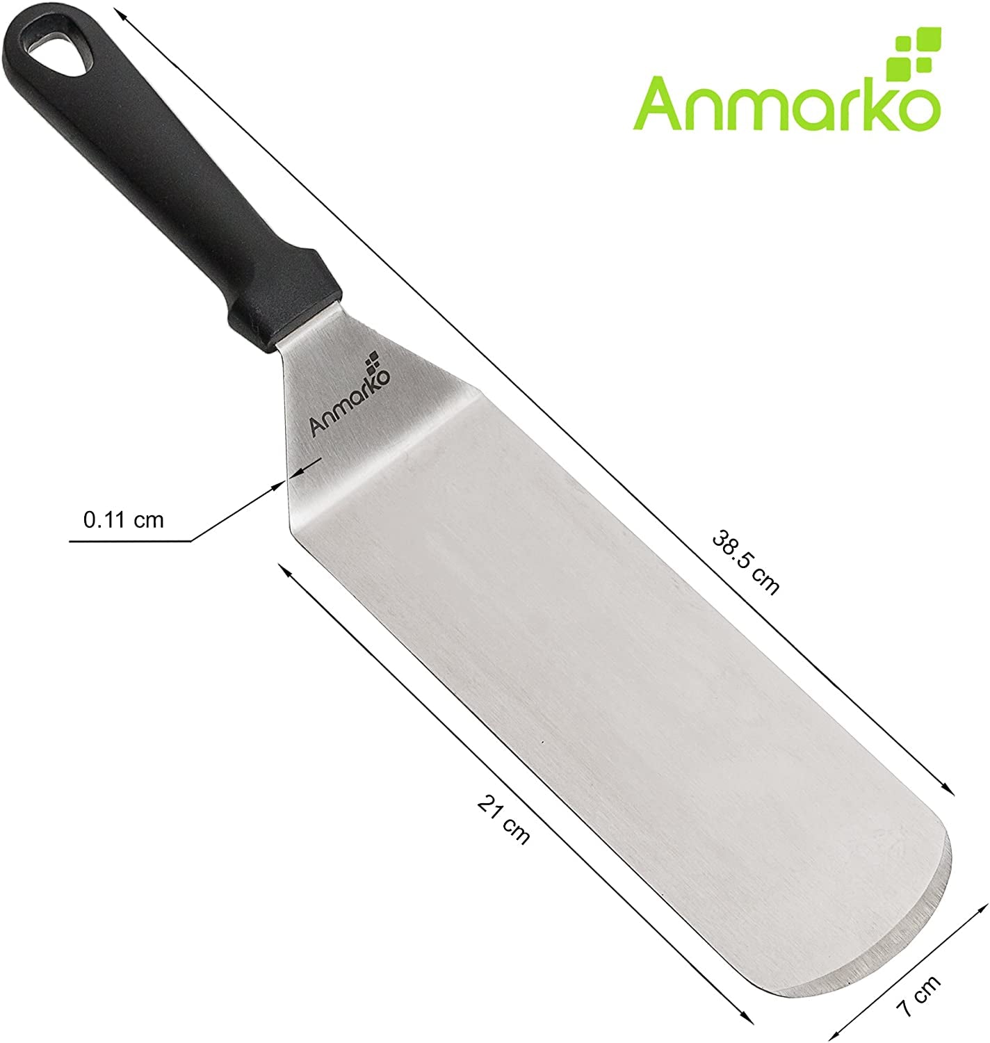 Spatula Turner Stainless Steel - Metal Spatula Set - Hibachi Spatula Great as BBQ Grill Accessories for Grill and Flat Top Griddle