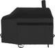 NEXCOVER Offset Smoker Cover - 60 Inch Waterproof Charcoal Grill Cover, Outdoor Heavy Duty BBQ Cover, Rip Resistant Smokestack Barbecue Cover for Brinkmann Char-Broil Weber Nexgrill, Black.