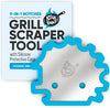 Grill Scraper for Outdoor Grill - BBQ Grill Accessories, Bristle-Free Camping Accessories, Perfect BBQ Gifts for Men Who like Grilling, Stocking Stuffers for Adults, Dads Who Have Everything