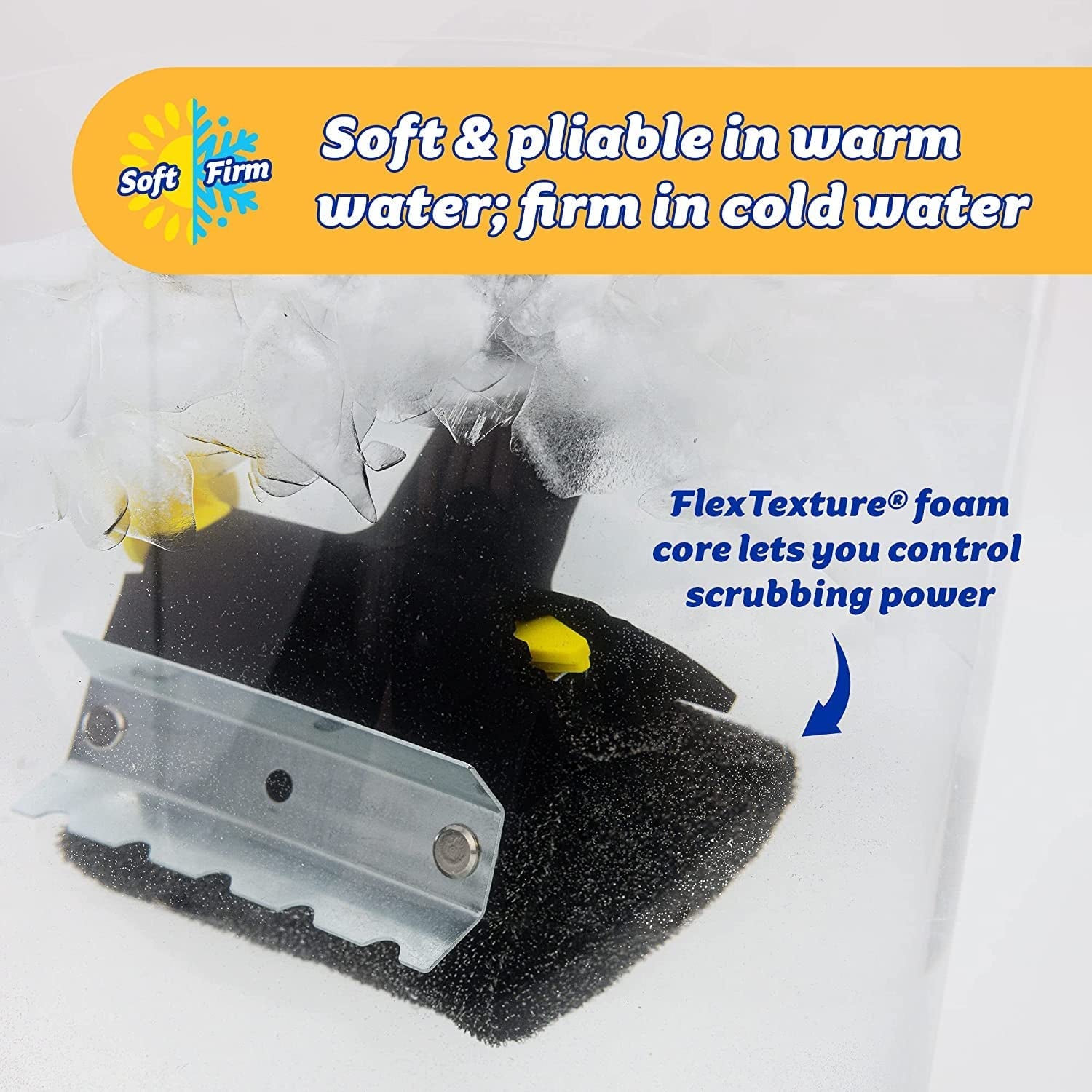 BBQ Daddy Grill Brush - Bristle Free Steam Cleaning Scrubber with Armortec Steel Mesh - Replaceable Head Cleaning Brush + Scraper for Grill Grates (1 Count)