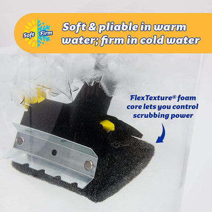 BBQ Daddy Grill Brush - Bristle Free Steam Cleaning Scrubber with Armortec Steel Mesh - Replaceable Head Cleaning Brush + Scraper for Grill Grates (1 Count)