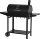 CC1830T 30-Inch Barrel Charcoal Grill with Front Storage Basket, Outdoor Backyard BBQ Party Cooking Grill with 627 Sq. In. Cooking Area, Black