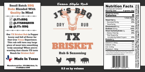 Image of Grehge Grehge Jt'S Texas Style Brisket Rub | 1 - 8.5Oz Shaker | Mens Christmas Gift/Stocking