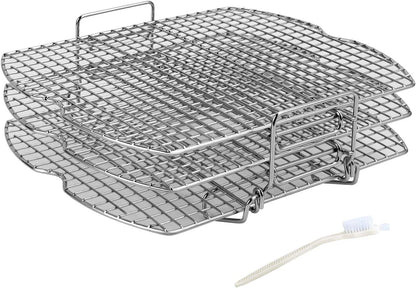 Dehydrator Rack Stainless Steel Stand Compatible with Ninja Foodi AG300, AG300C, AG301, AG301C, AG302, AG400, IG301A Ninja Foodi Grill Accessories