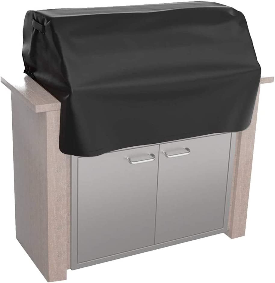 32 Inch Grill Hood Cover Island BBQ Built-In Grill Top Cover  Heavy Duty Waterproof Barbecue Gas Grill Cover Island Grill Head Cover, Fits Most Grills