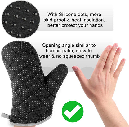 Grill Tools Grill Utensils Set - 3PCS BBQ Tools, Stainless Barbeque Grill Accessories - Spatula/Tongs/Fork, with Insulated Glove, Ideal BBQ Set Grilling Tools for Outdoor Grill, Gifts for Men