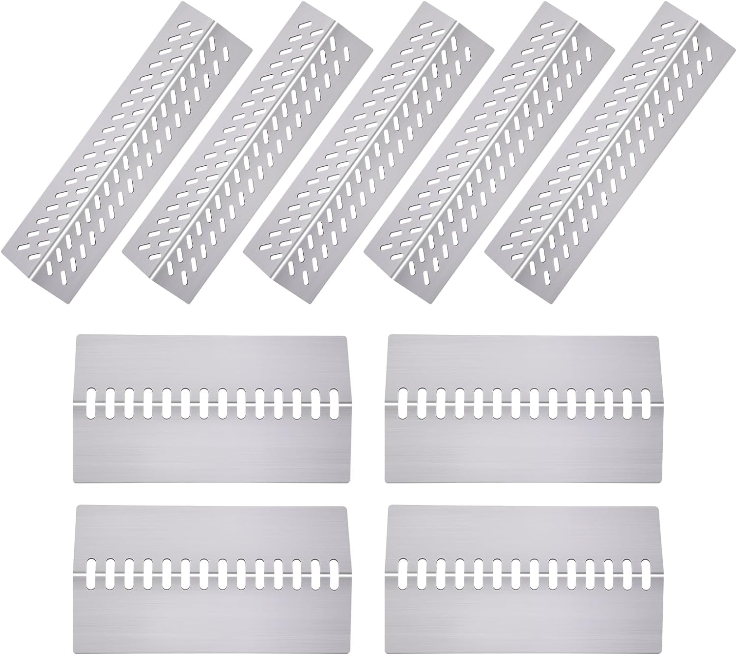 Cozilar Grill Heat Shield Heat Plates for Bull Grill Replacement Parts 16631,16521, 16670, Cal Flame Replacement Parts, Bull Brahma, G Series 5 Burner Grill G5 BBQ18G05, Burner Covers BBQ Accessories