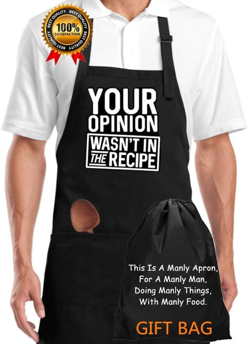 Funny Apron for Men Cooking Aprons for Grilling Apron Husband Boyfriend Gift