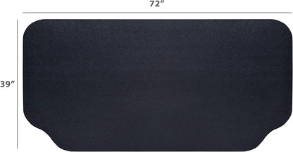 under the Grill Protective Deck and Patio Mat, 39 X 72 Inches, Black