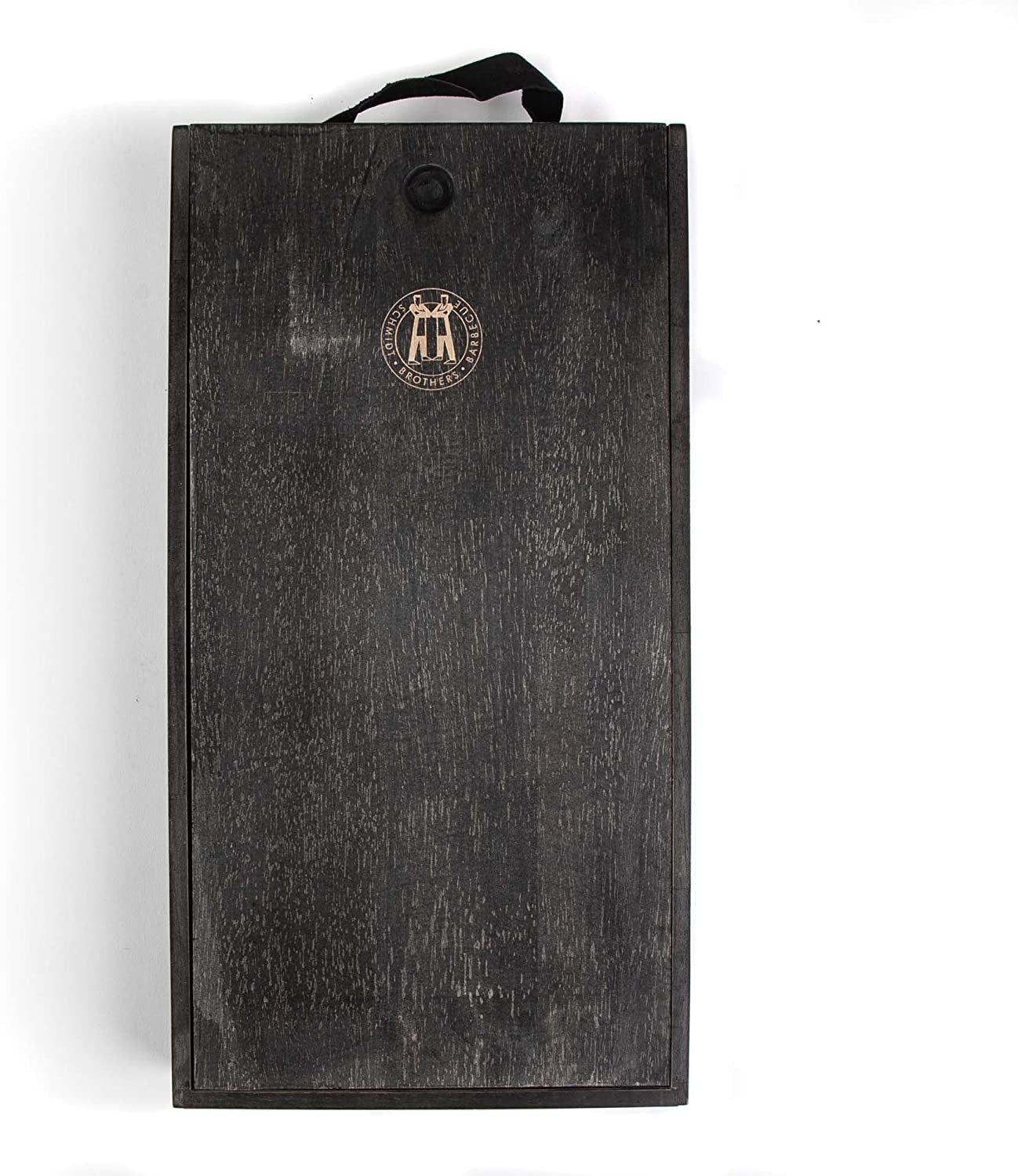 Schmidt Brothers - BBQ Ash 4 Piece Grill Set, Full-Forged Stainless Steel Grilling Utensils Including Spatula, Fork, Basting Brush, and Tongs with All Wood Handles