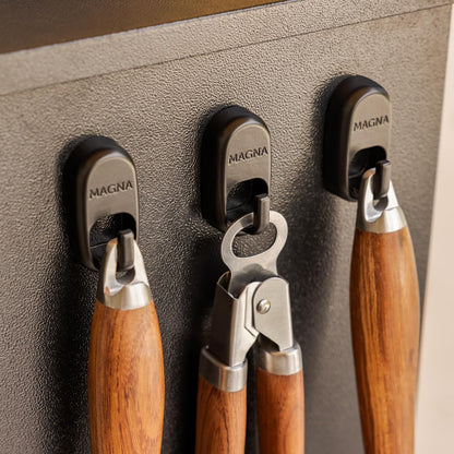 Pellet Smoker Grill Magnetic Hooks 3 Pack - Use to Hang Your Grilling Utensils and Accessories - Compatible with Pellet Grill Smokers like Traeger, Pit Boss, Z Grills, Camp Chef
