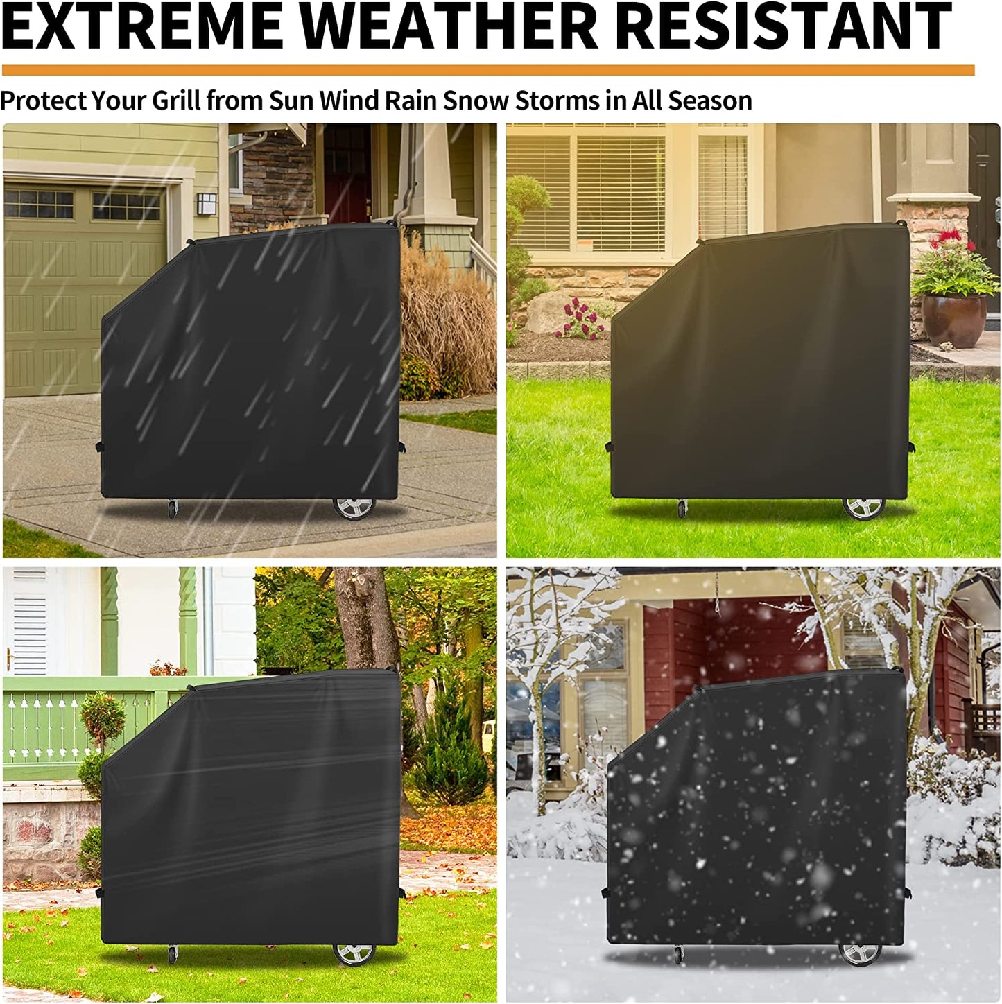 NEXCOVER Grill Cover - Compatible with Masterbuilt Gravity Series 560 Digital Charcoal Grill, Waterproof Smoker Cover, Heavy Duty BBQ Cover, Fade Resistant Barbecue Cover, Anti-Uv & Weather Resistant.
