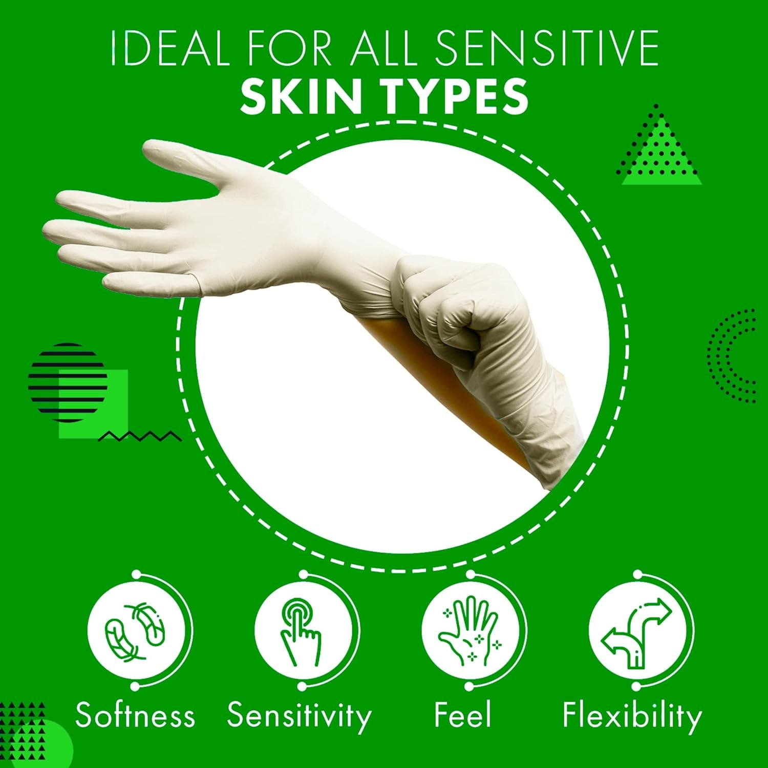 Disposable Latex Gloves for Kitchen and Cleaning Powder Free Size Large, 100